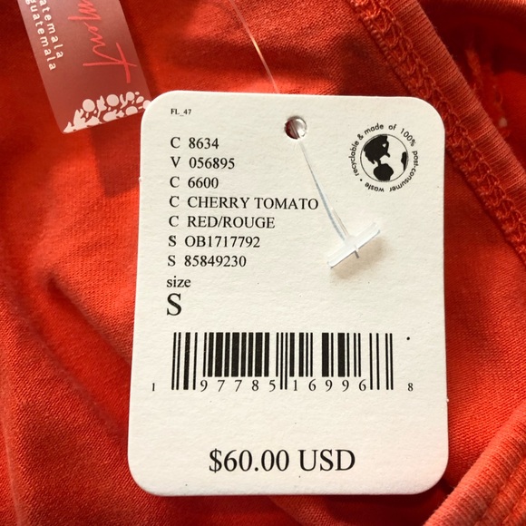 Free People Hot Shot Mini Dress With Pockets In Cherry Tomato. NWT! Sz M, XL - Picture 12 of 14